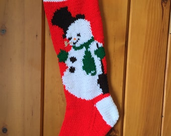 Snowman  Christmas Stocking