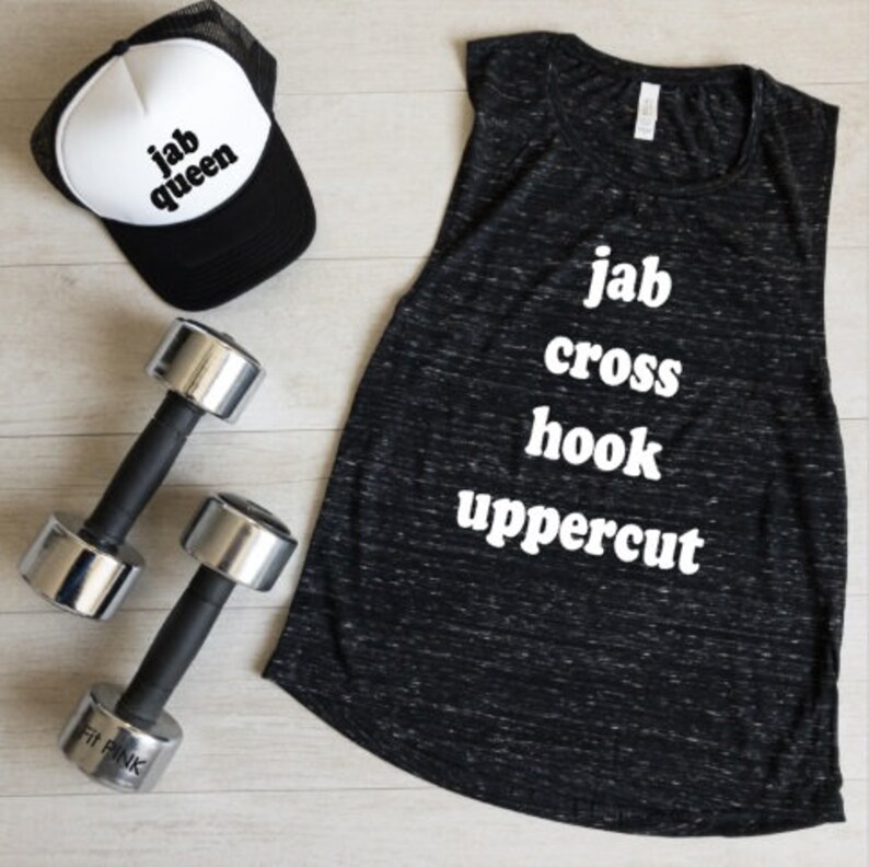 Jab Cross Hook Uppercut Women's Boxing Tank Boxing Etsy