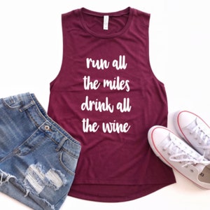 womens funny running vests