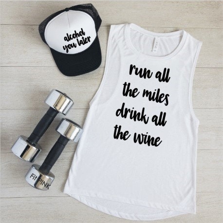 Run All the Miles Drink All the Wine Wine Shirts for Women - Etsy