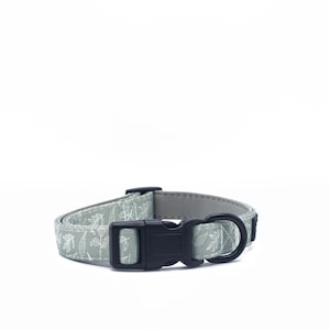 Dog Collar Sage Green Botanical