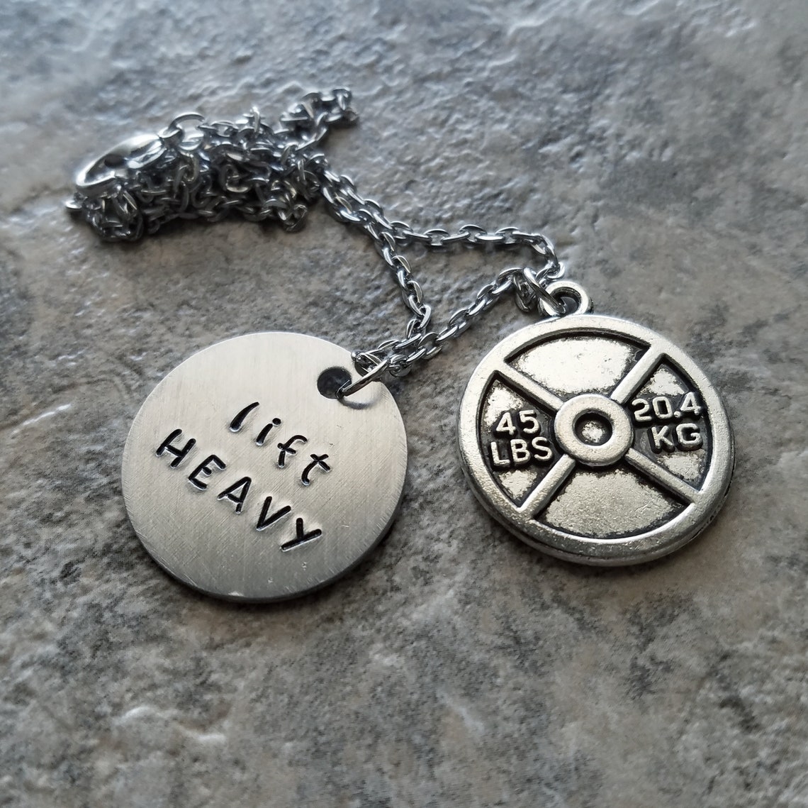 Lift Heavy Necklace Weight Lifting Jewelry With 20kg Weight Etsy
