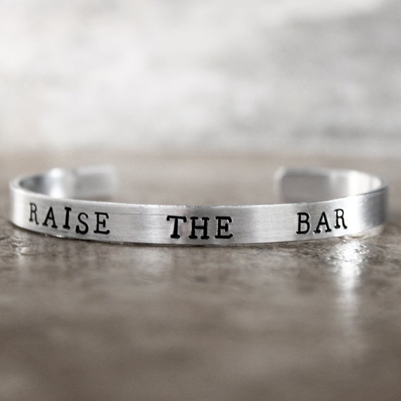 STRONG Love To Lift ~ Handstamped Bracelet ~ Motivational Fitness Jewelry