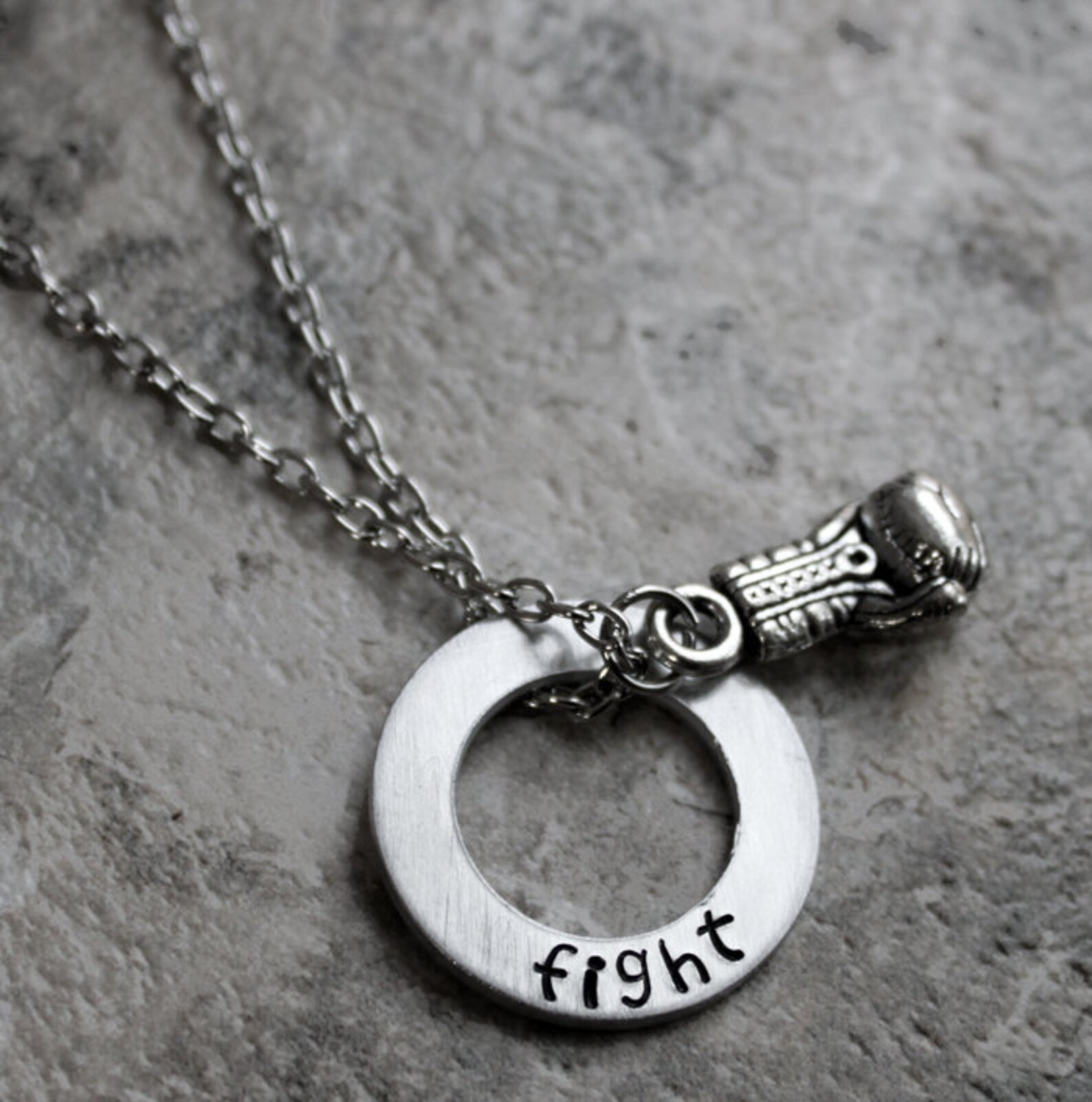 Fight Necklace Boxing Glove Necklace Boxing Jewelry Fighter Etsy