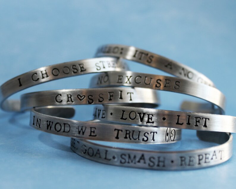 In WOD We Trust Bracelet Cross Training Workout Jewelry Etsy