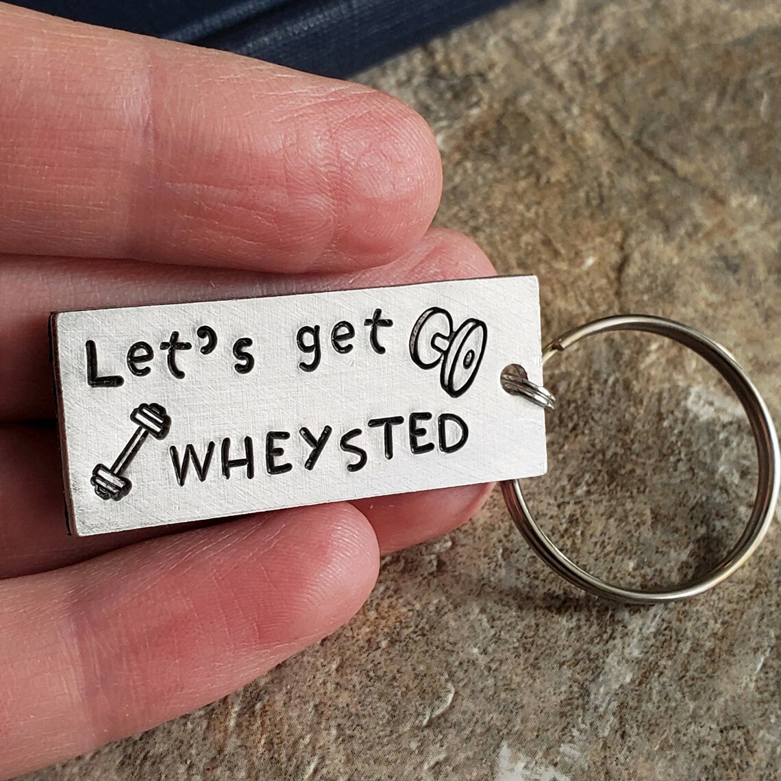 Let's Get Wheysted Keychain / Whey Protein Powder Key Ring Etsy
