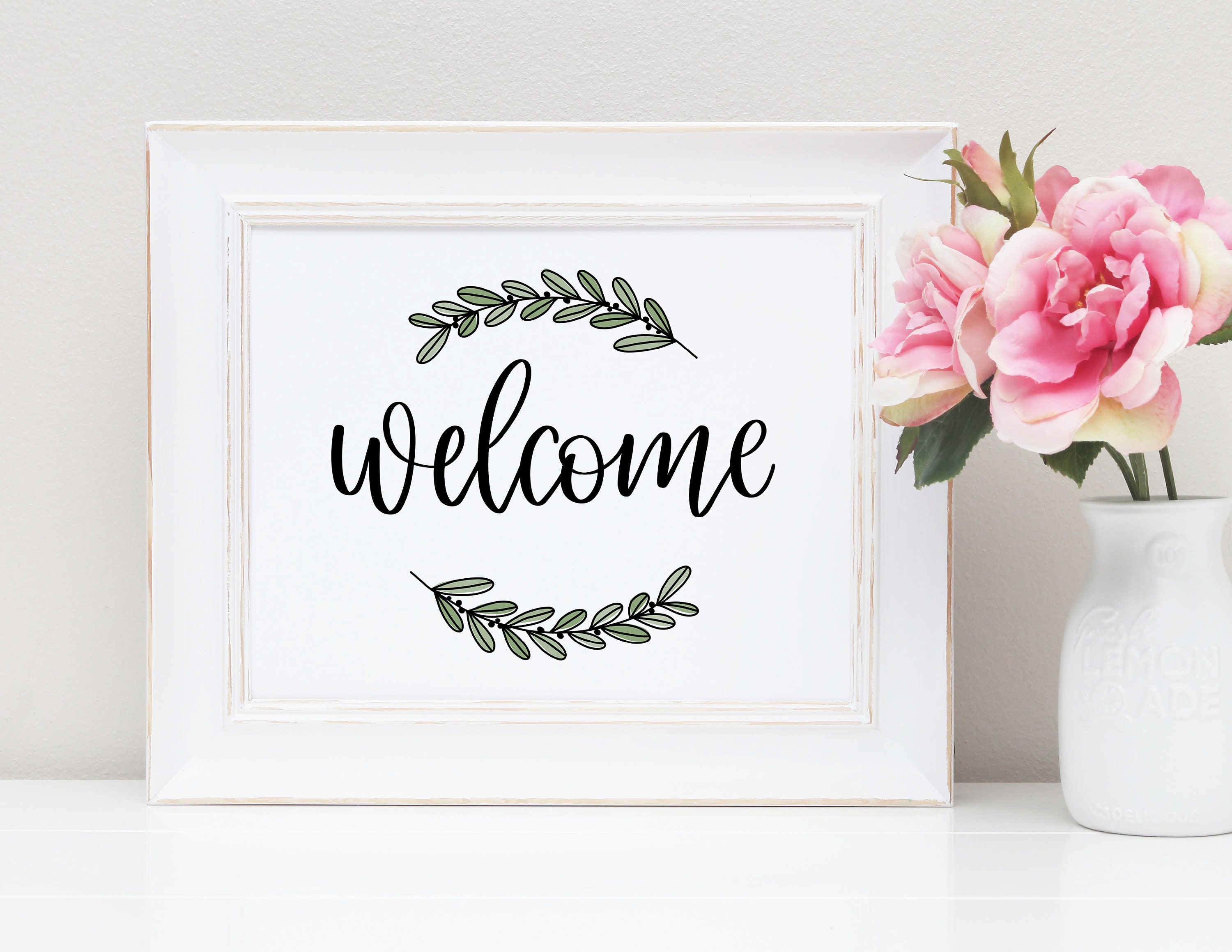 Printable Sign Entry Sign Hand lettered Etsy