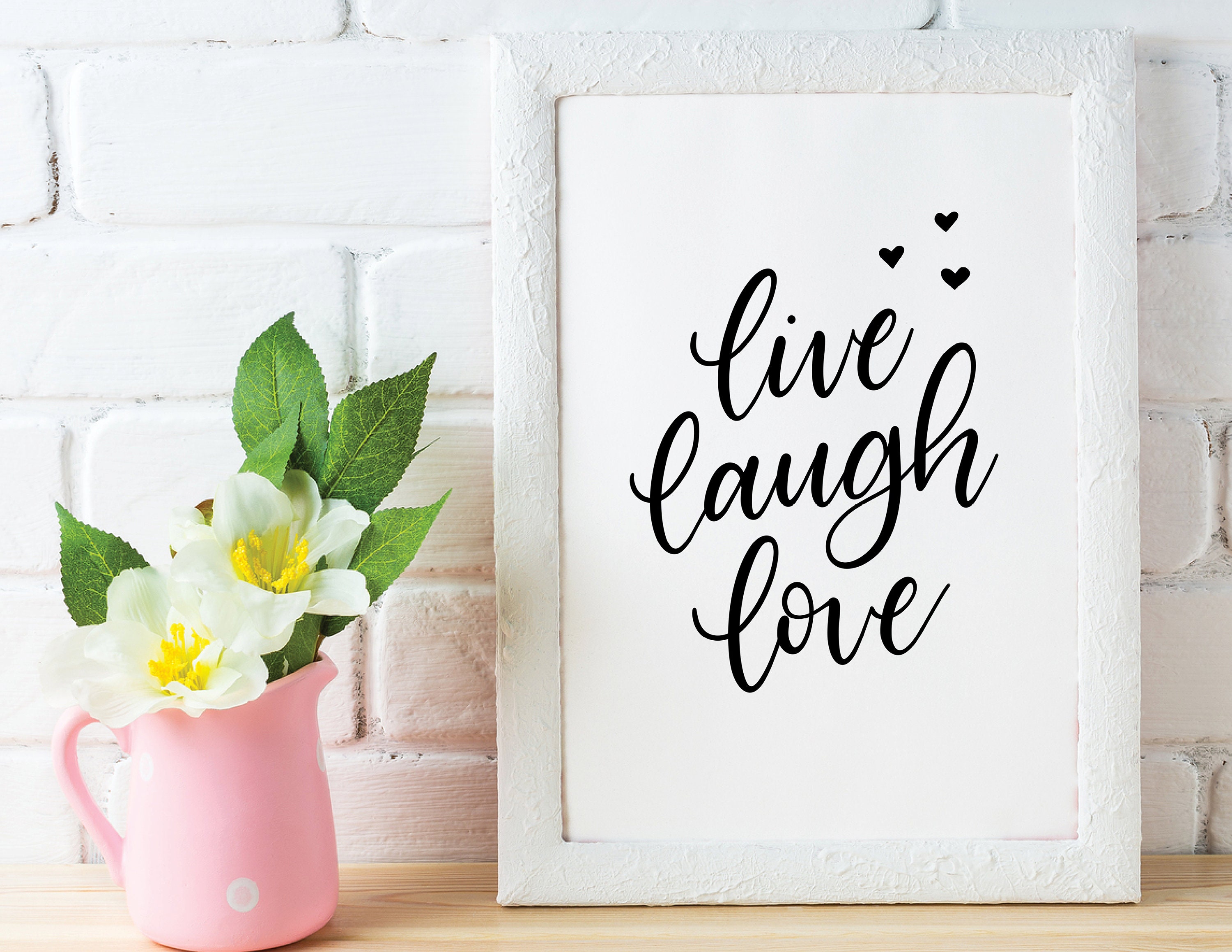 Live Laugh Love Print Live Laugh Love Sign Modern Etsy España