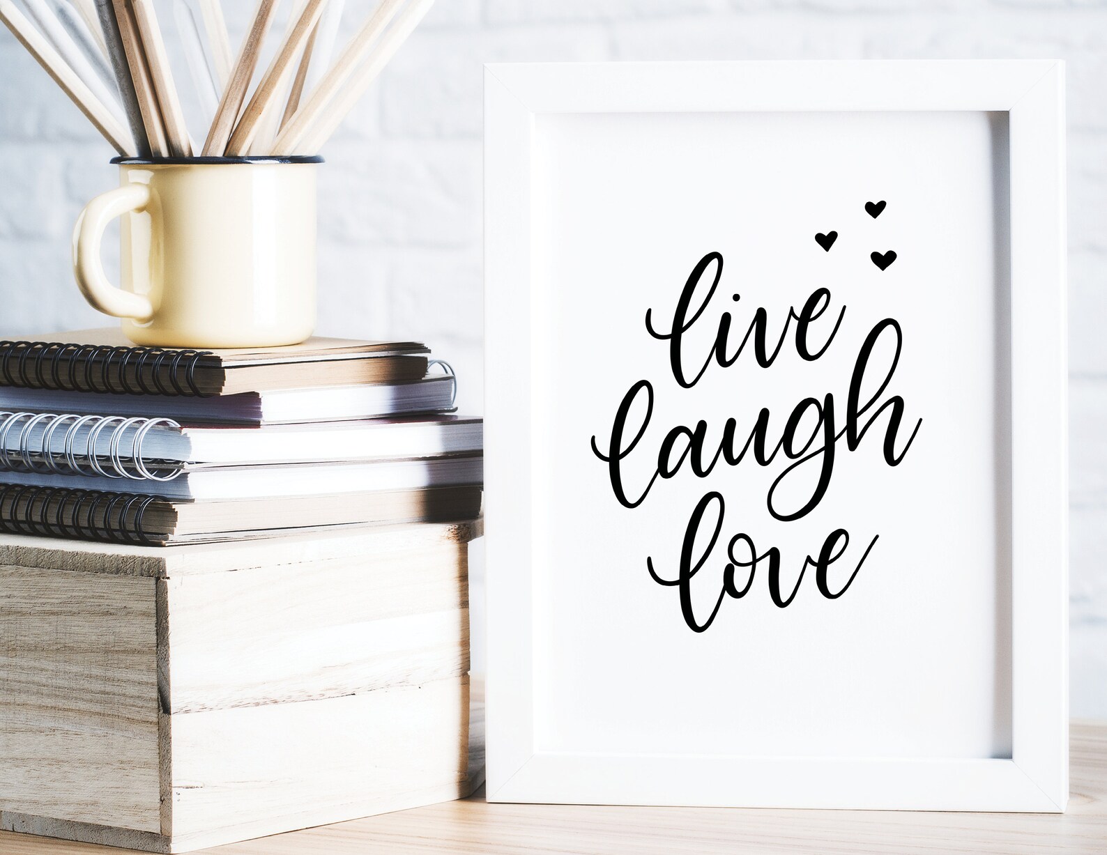 Live Laugh Love Print Live Laugh Love Sign Modern Etsy España