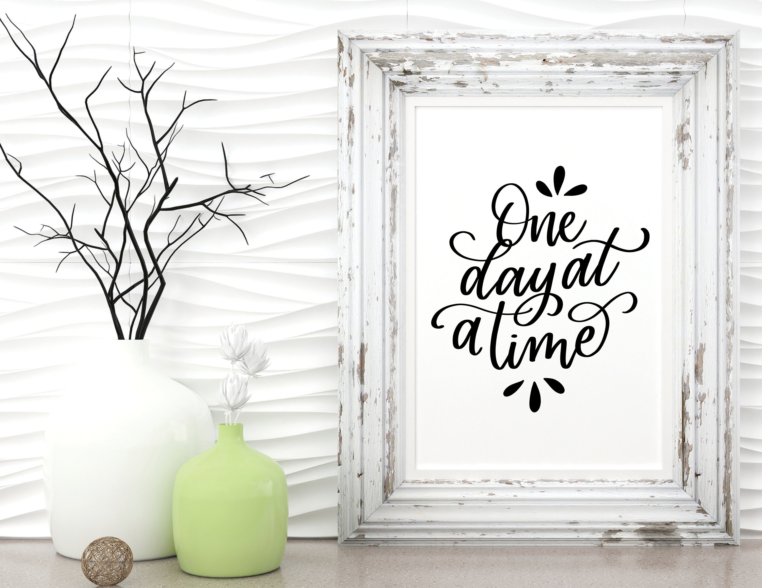 One Day at a Time Printable Instant Download One Day at a | Etsy