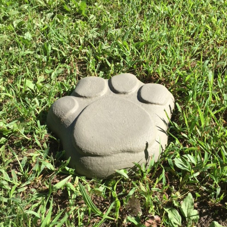 Paw print stepping stone mold Dog Paw Puppy Dog or cat Etsy