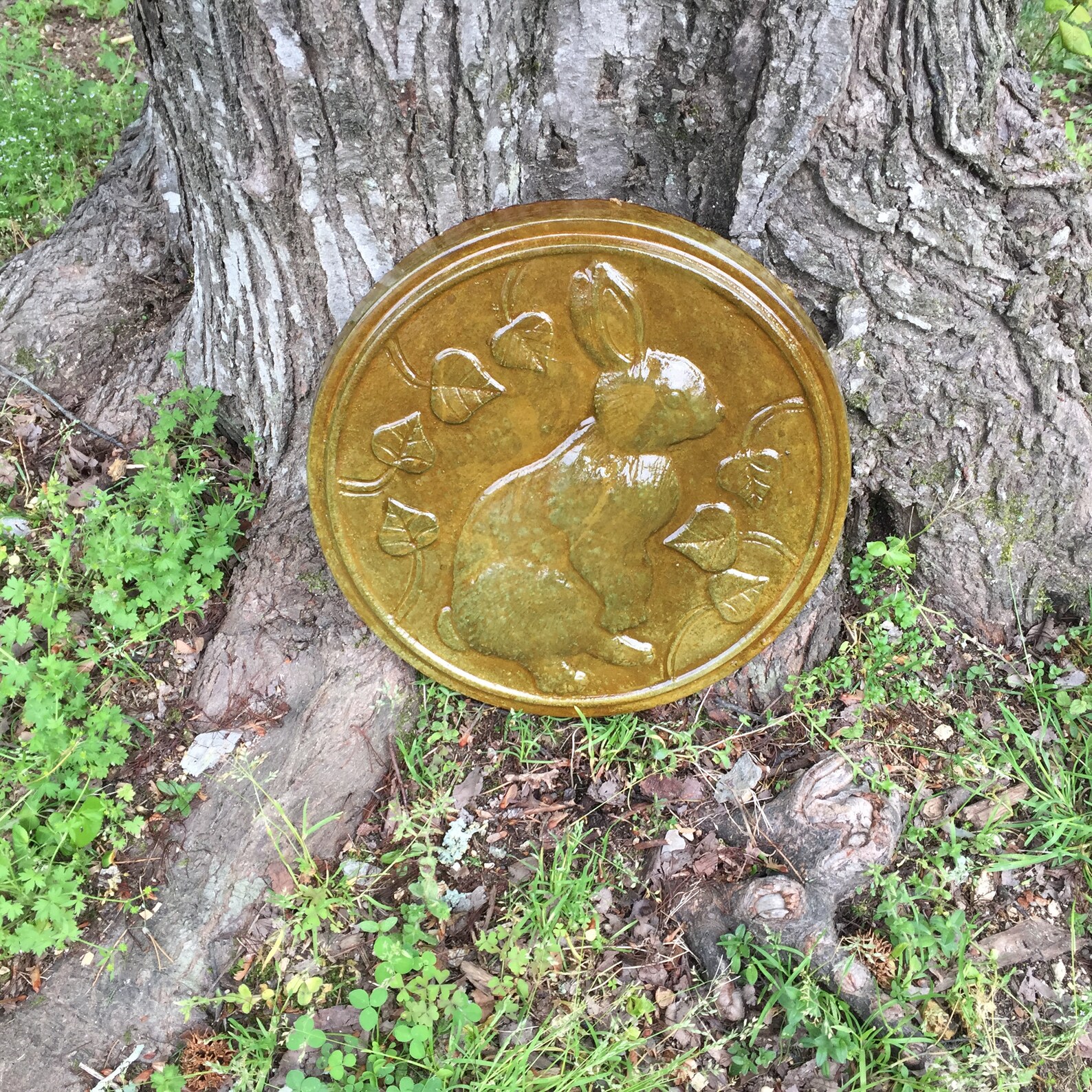 Rabbit Stepping Stone Mold Concrete Cement Mould garden path Etsy