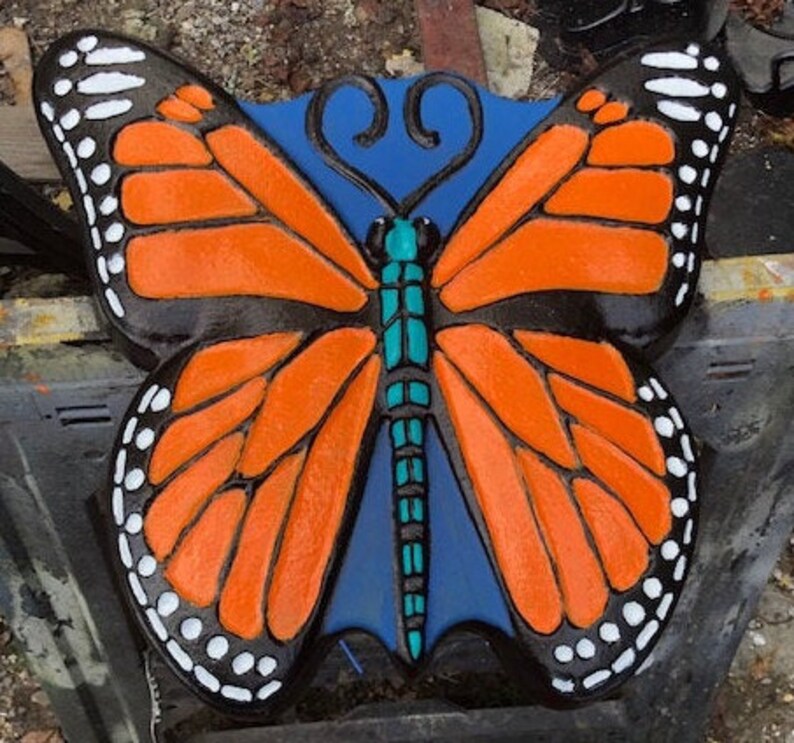 Butterfly Stepping Stone Mold Use for Walkways or Painting Etsy