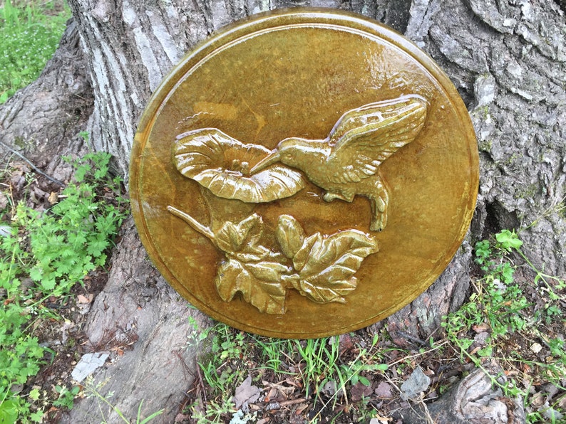 Hummingbird Stepping stone mold Garden path Decorations Etsy
