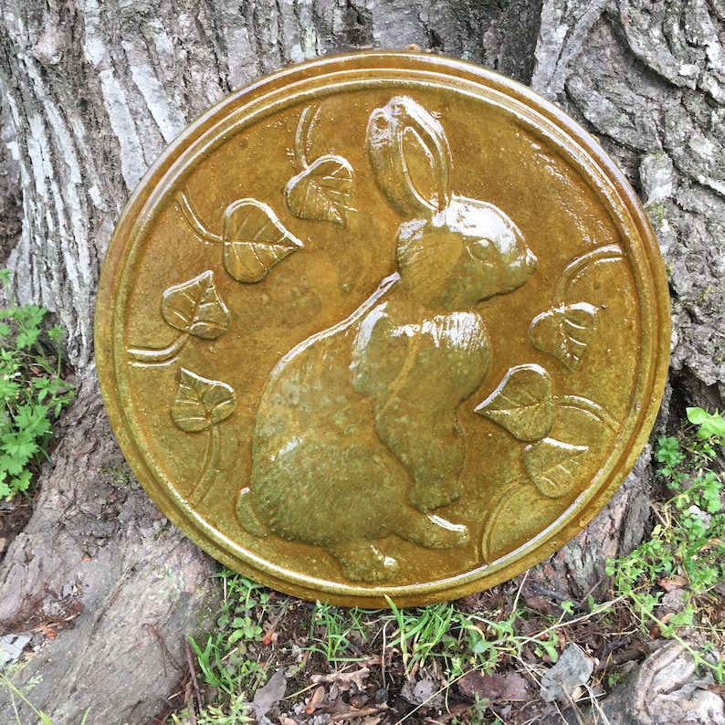 Rabbit Stepping Stone Mold Concrete Cement Mould Garden Path Etsy
