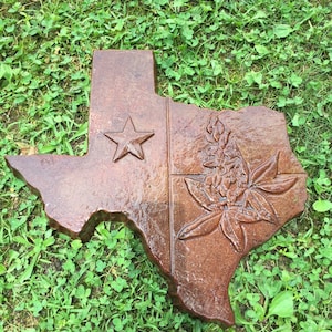 Texas  Stepping Stone Mold  Use to make your own Stepping Stones Made from abs plastic concrete mold.