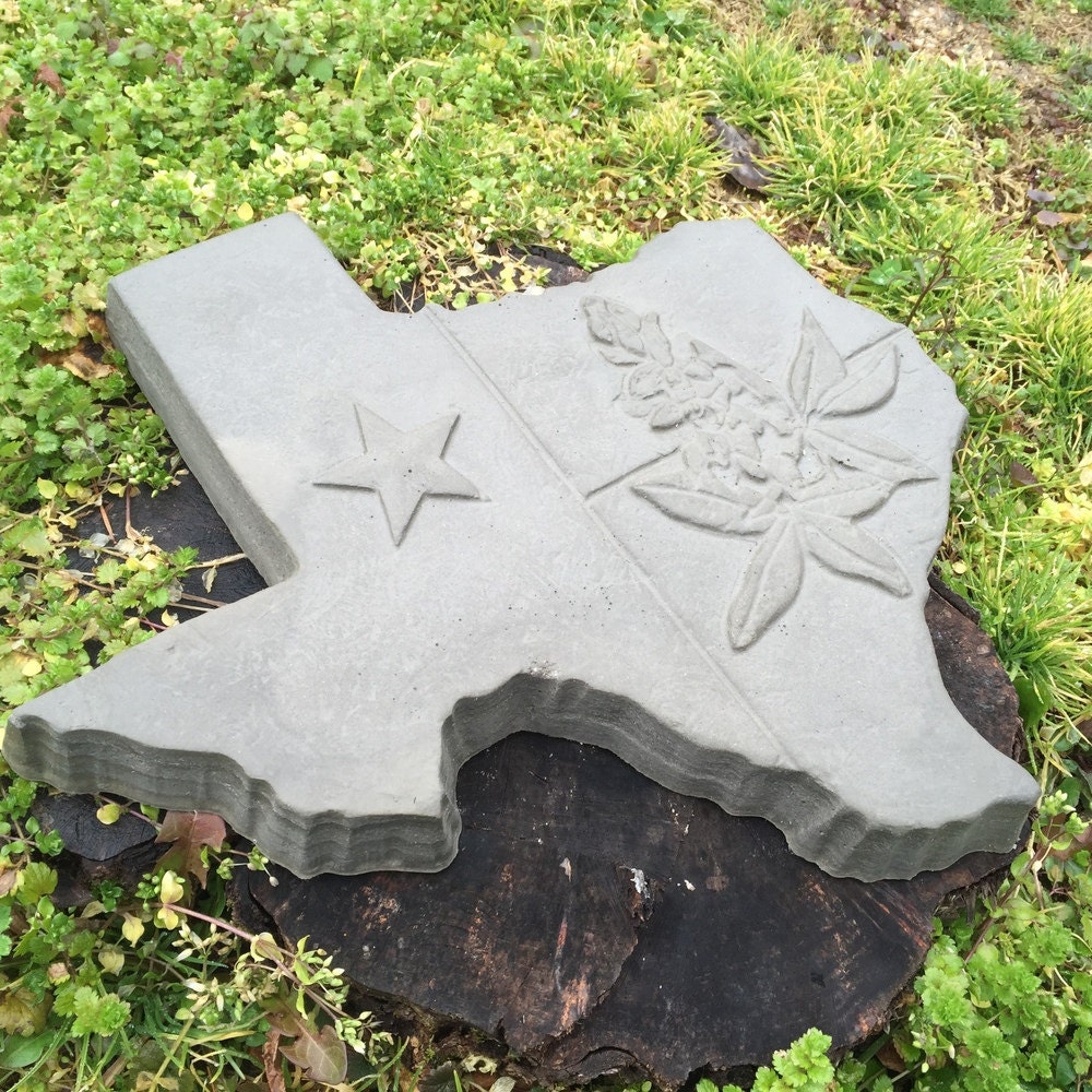 Concrete Mold State of Texas stepping stone mold for You will Etsy