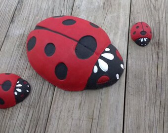 Concrete mold for making Ladybugs Stone Mold  Use to make your own Stepping Stones Made from abs plastic