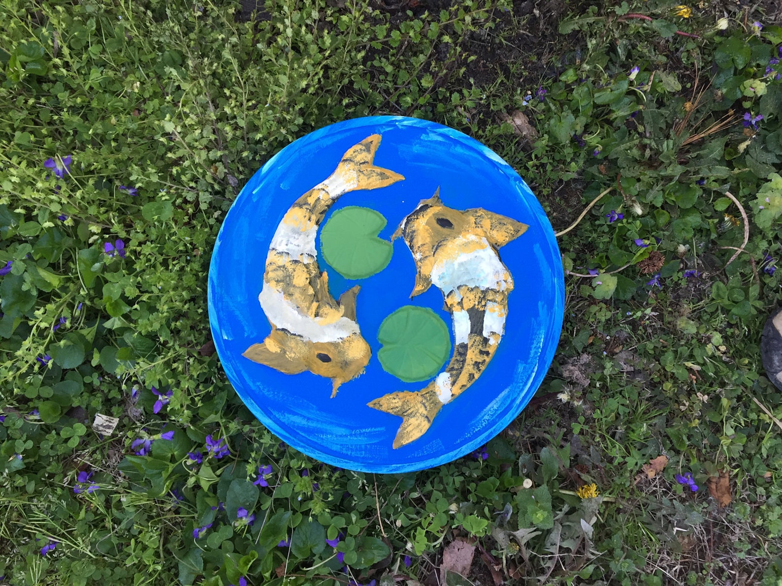 Koi Fish Stepping Stone Mold Concrete Cement Garden Path Etsy UK