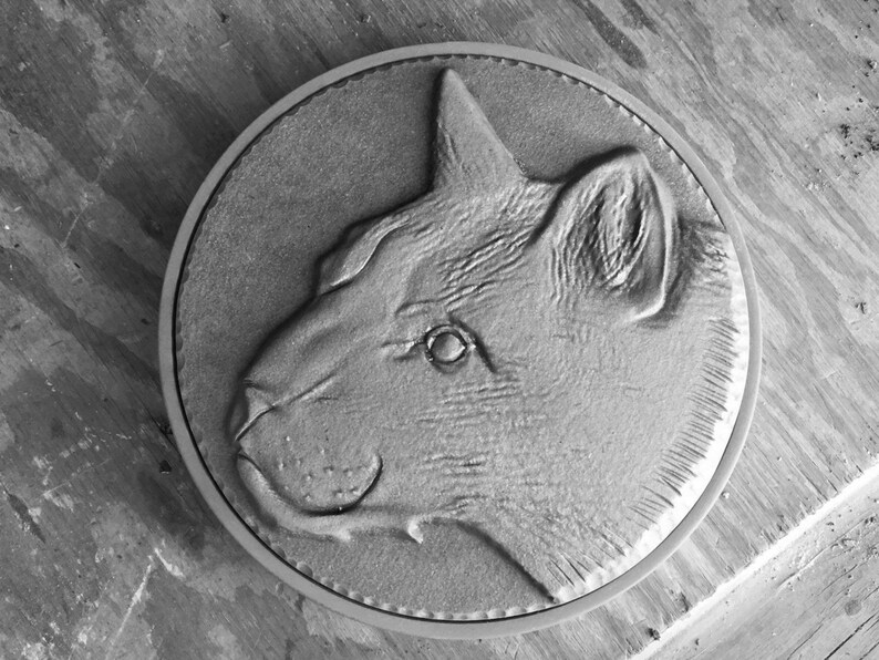 Mountain Lion Cougar Stepping Stone Mold Concrete Cement | Etsy