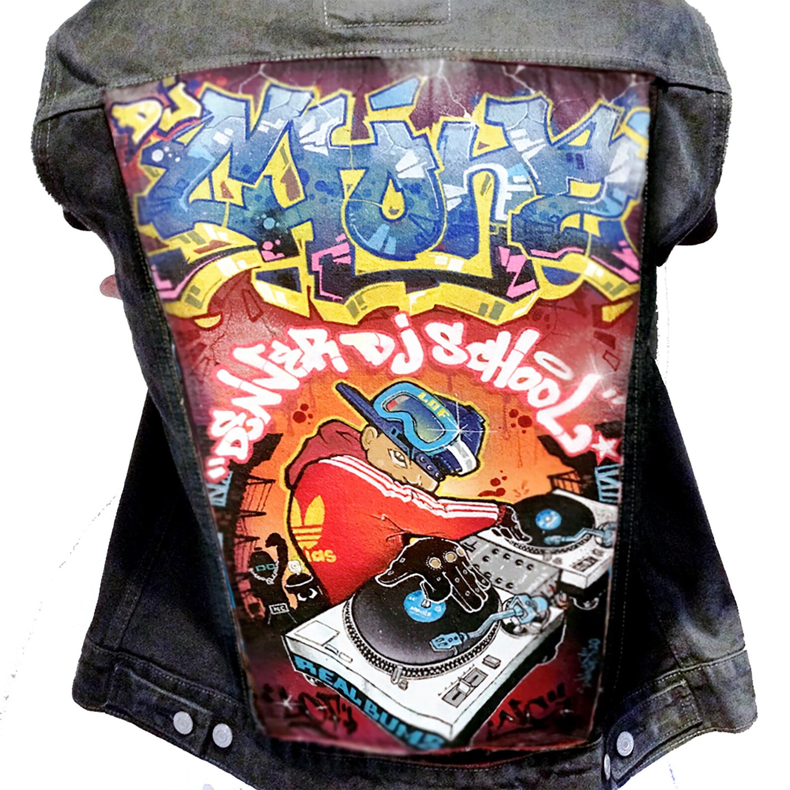 Custom Graffiti Denim Jacket your Name on a Jacket Etsy