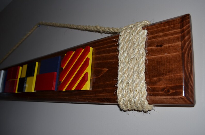 Nautical Sign Flag Wood Sign Nautical Letters Nautical Etsy