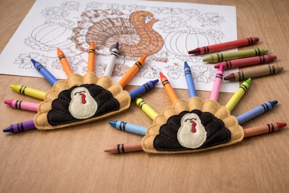 Felt Coloring Turkey for your Thanksgiving Table