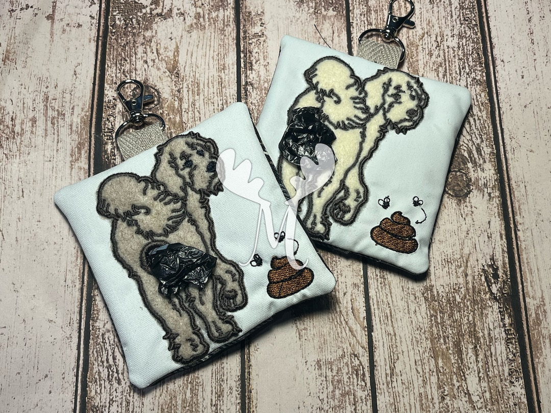Labradoodle/goldendoodle Doggie Poop Bag Dispenser Etsy