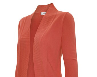 Soft Sexy Drape Knit Shawl Cardigan Sweater, Open Front - SW565