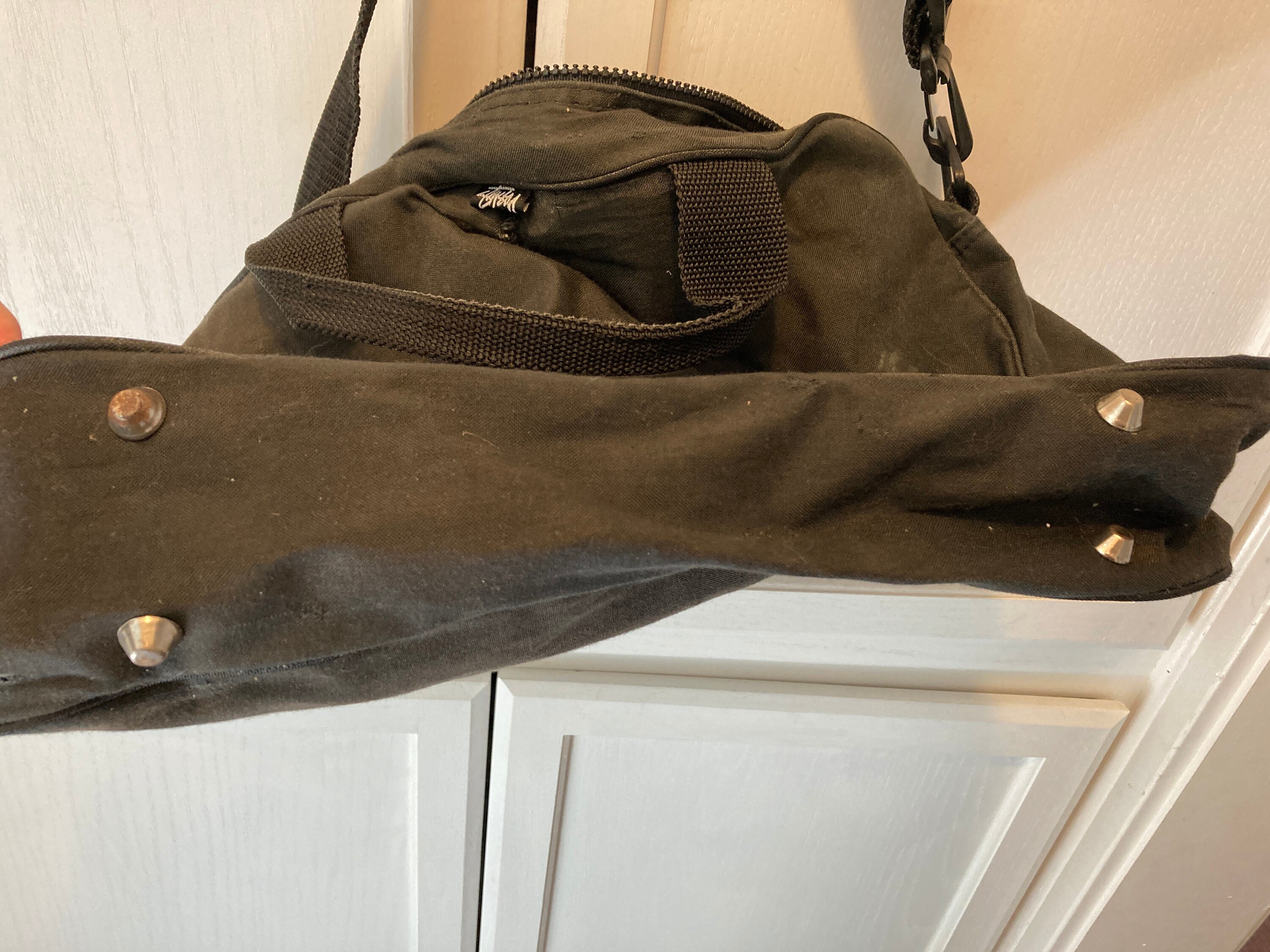 バッグ Early 90's Stussy Messenger Bag VTG 90s Stussy Technical Crossbody Sling Bag Streetwear