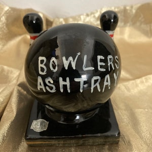 Vintage Mid Century Glazed Bowlers Ashtray