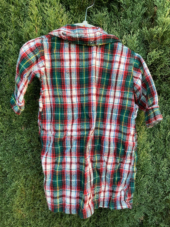 Vintage Childs Plaid Robe Approximate Size 2 - image 6