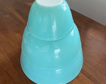 パイレックス ロビンズエッグ ブルーボウル No 303 ミッドセンチュリー