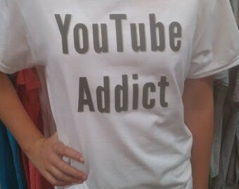 YouTube Addict T Shirt ***SALE***