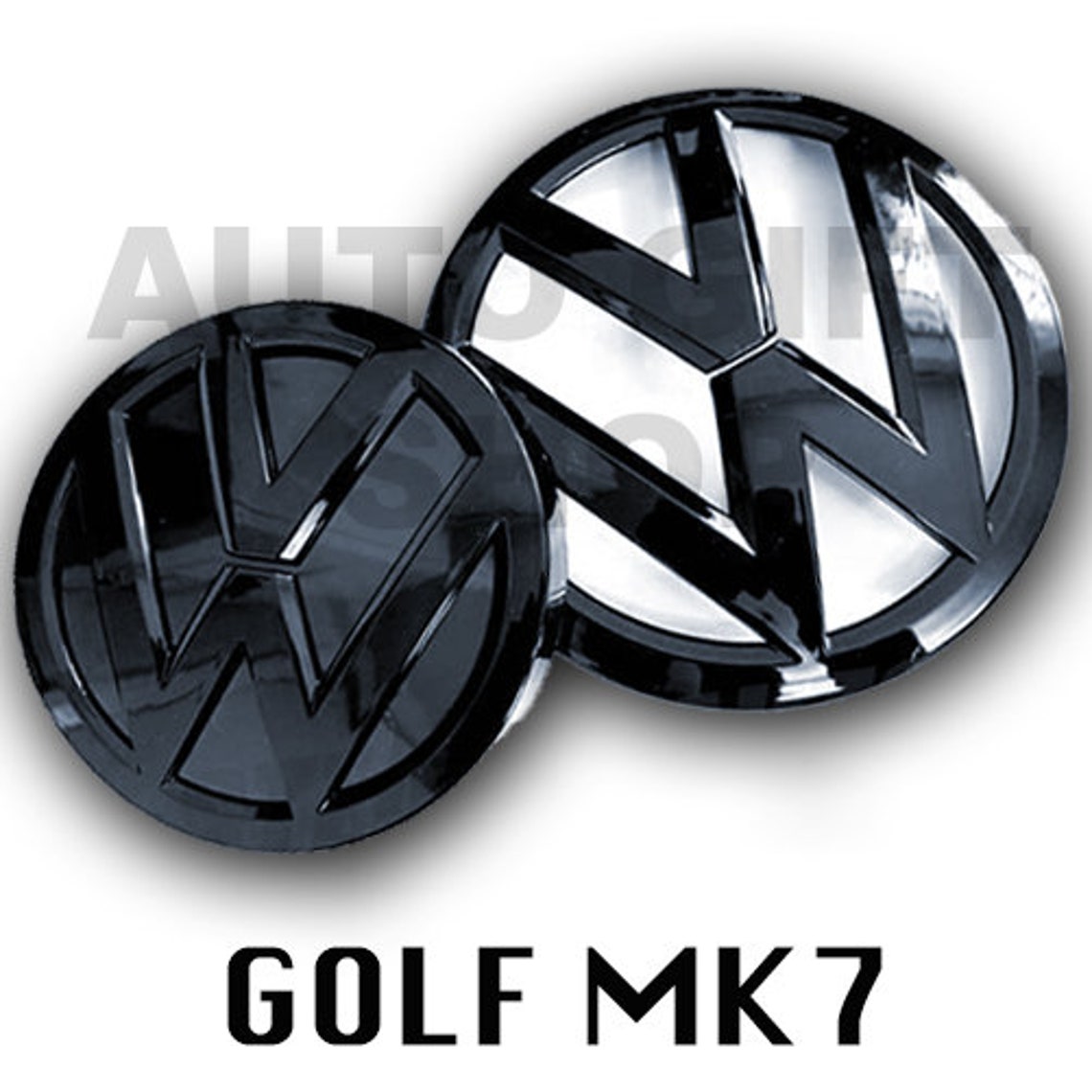 Gloss Black Emblems for VW Golf MK7.5 ACC Sensor GTI Gtd Tdi R Etsy