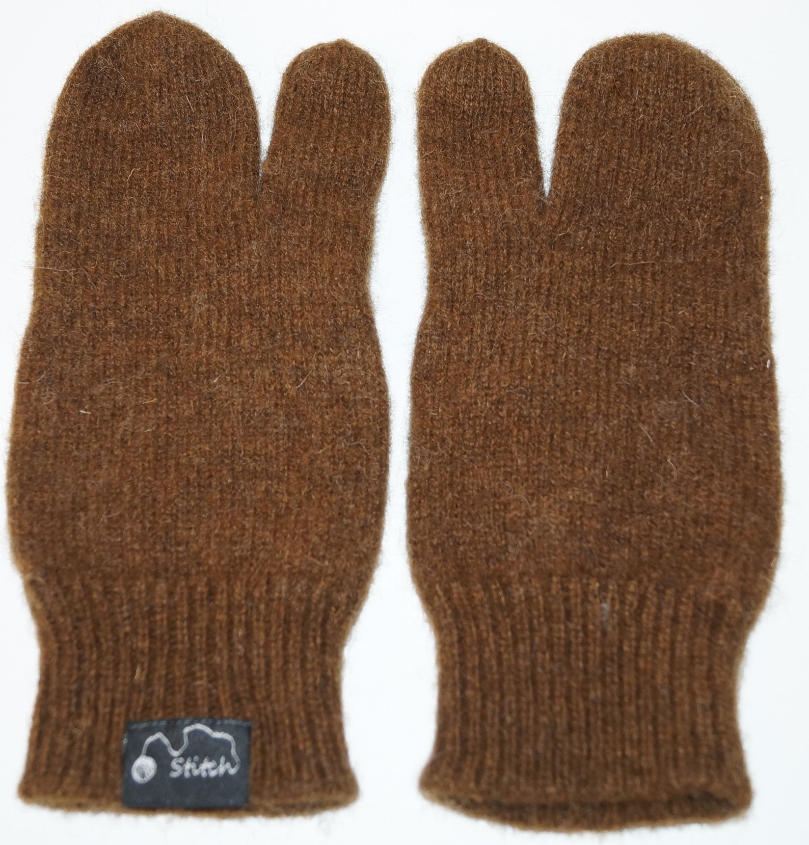 Handmade knitted mittens for hunters Etsy