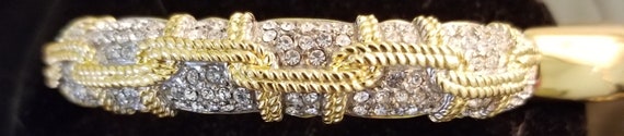 Swarovski gold-plated cuff bracelet