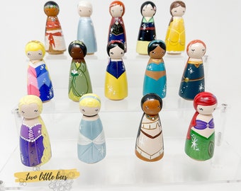 Princess Peg Dolls | Wooden Dolls | Peg Dolls