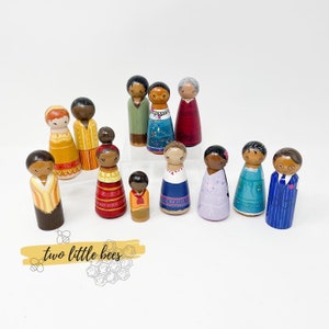 The Family Madrigal | Encanto | Encanto Peg Dolls | Wooden Dolls | Custom