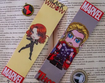 Marvel Superheroes Bookmarks - Etsy