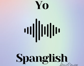 I speak Spanglish/ Yo speak Spanglish High Quality Single Instant Digital Stickers, Instant Art Download, Stickers for Planners