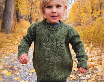 KNITTING PATTERN // Woodland Jumper / Knit Sweater Pattern