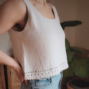 Knit Camisole Pattern, Costa Tank Top (PDF Pattern)