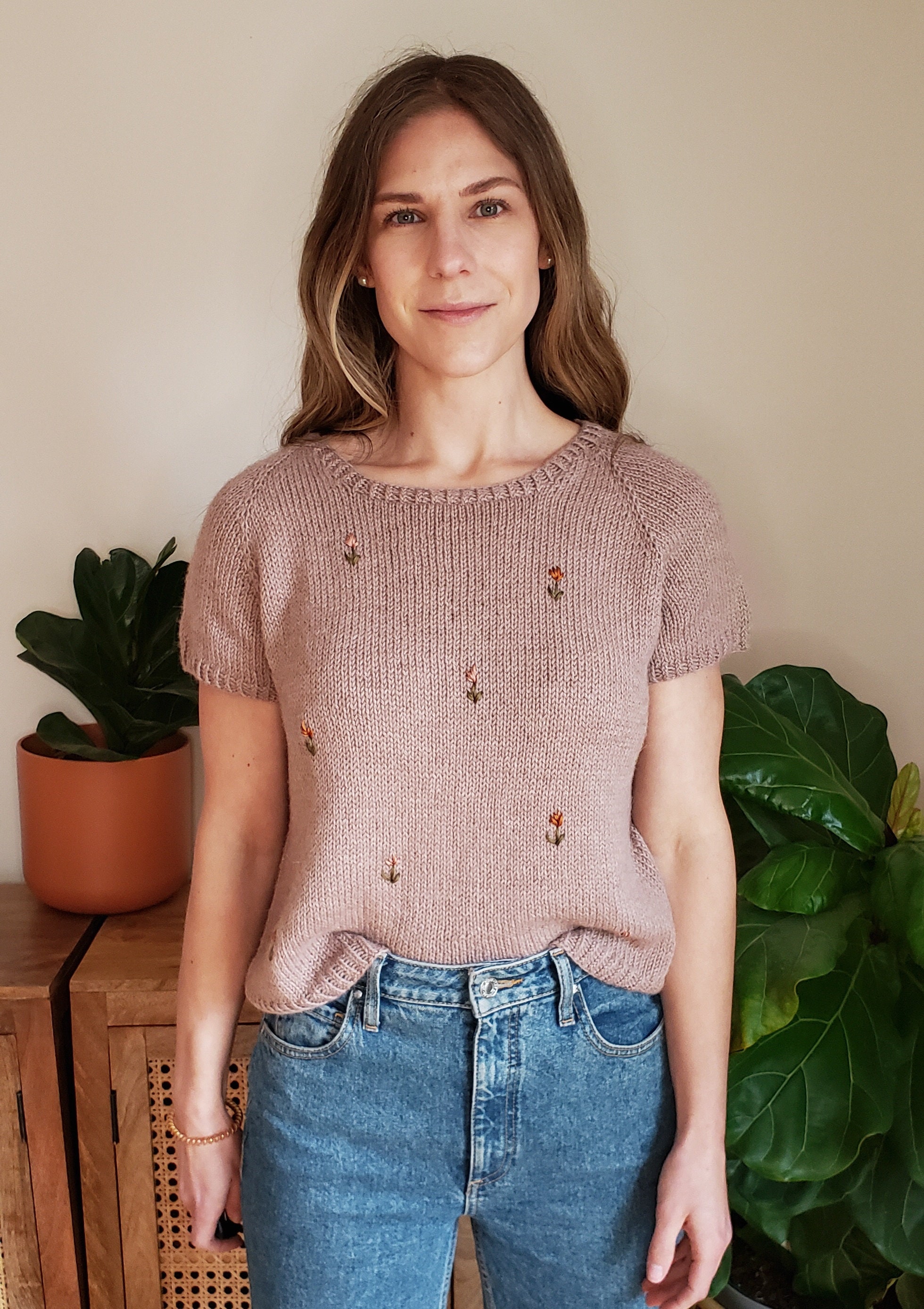 KNITTING PATTERN // Tulip Sweater Tee // Knit Sweater Pattern Etsy Canada