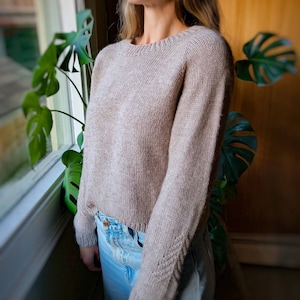 KNITTING PATTERN // Yoho Jumper / Knit Sweater Pattern / Knit Top  / Knit Pullover Pattern / Pine Tree Sweater / Tree Sweater / Knit Jumper