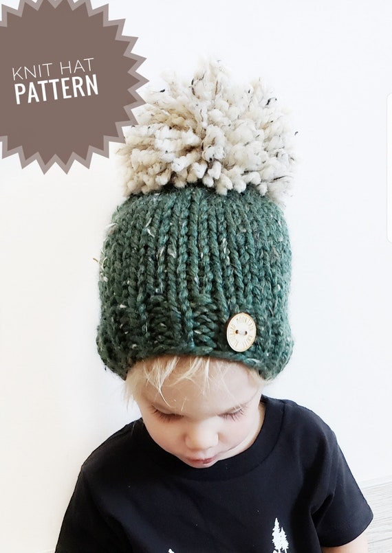 kids knit hat pattern