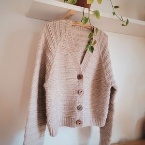 KNITTING PATTERN // the Ridge Cardigan // Knit Cardigan