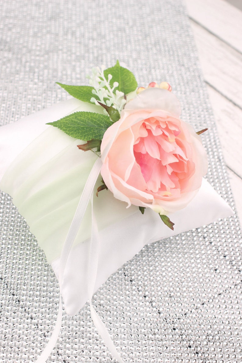 Bridal ring pillow wedding ring pillow flower ring pillow Etsy
