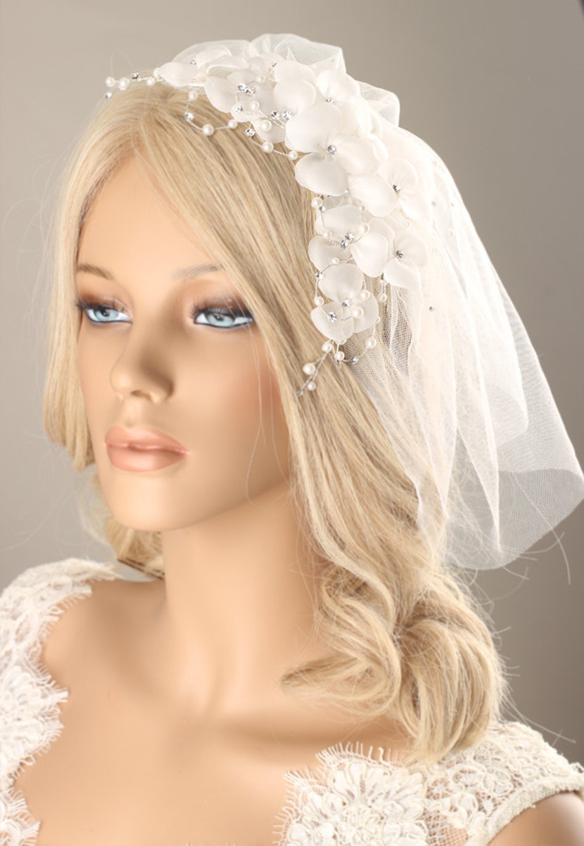 Bridal Hairpiece Bridal Hair Clip Pearl Hair Piece Beads Etsy