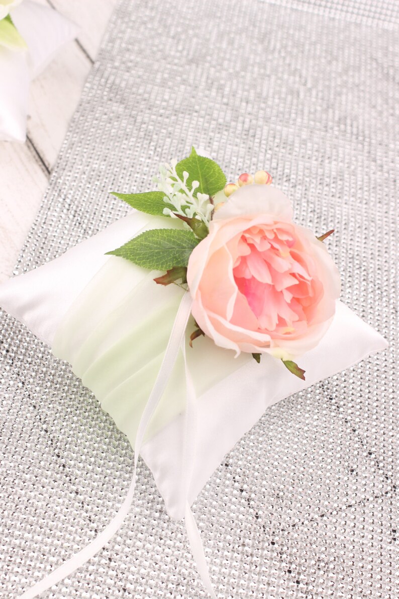 Bridal ring pillow wedding ring pillow flower ring pillow Etsy